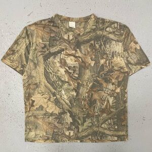 Vintage 90s Morgan Outdoors Rare Hunting Camo Pocket T Shirt XXL
